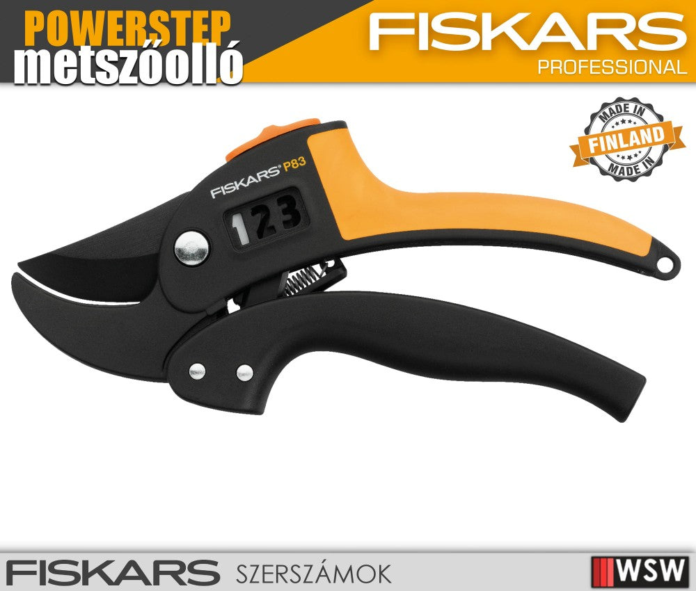 Prémium metszőolló (Fiskars PowerStep P83)