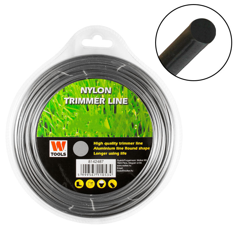 Fűnyíró damil 2,7mm 72m alu kör