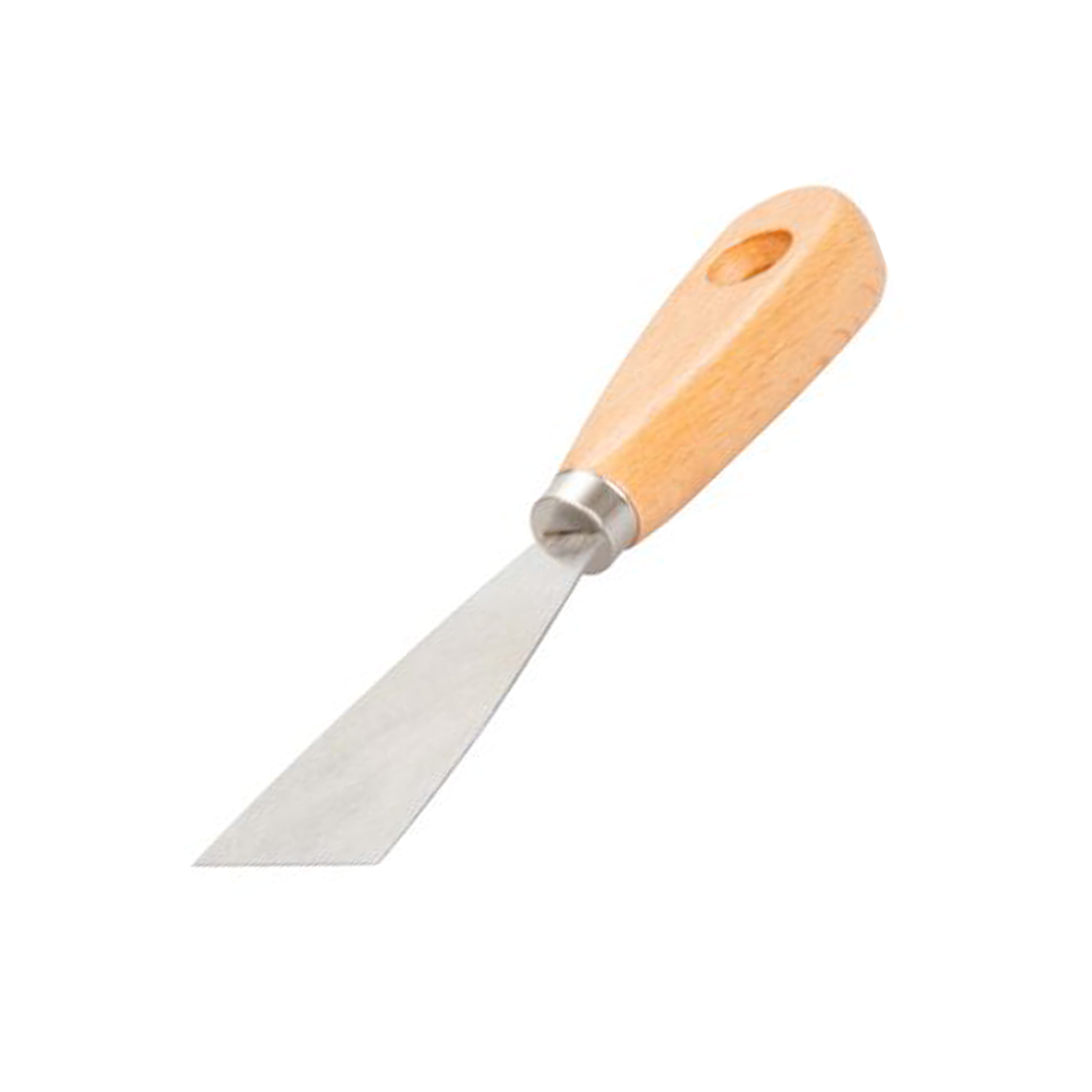 Acél spatula fa nyéllel 40mm-60mm