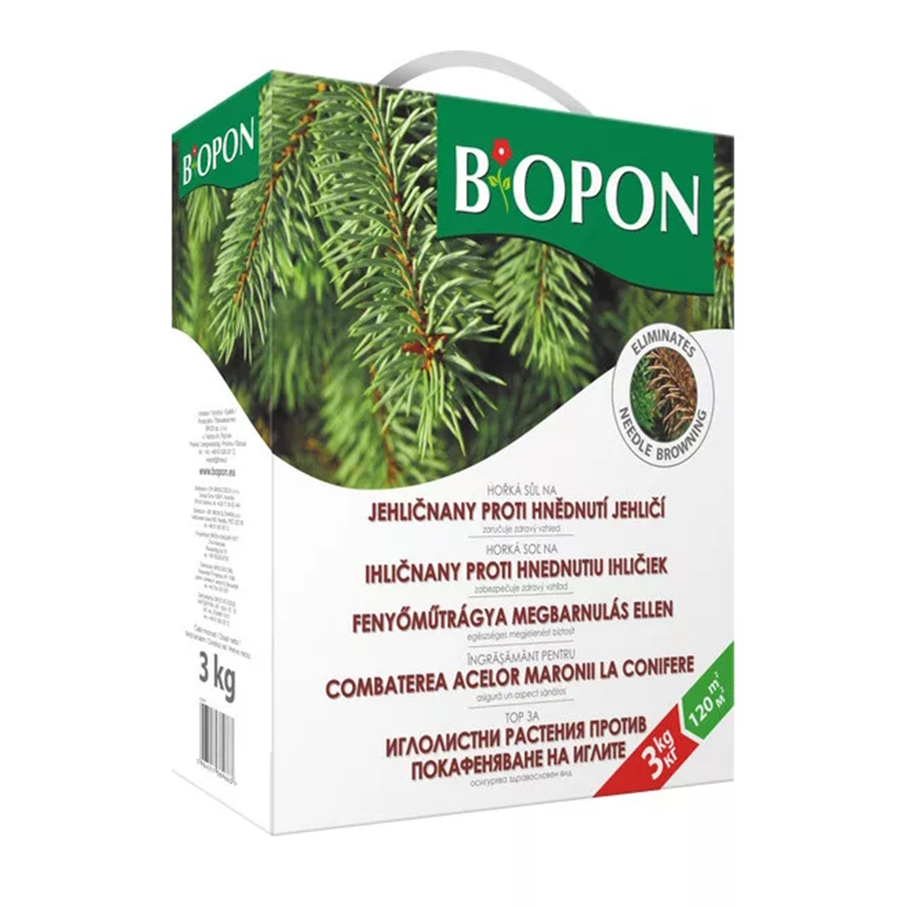 Biopon fenyőtáp megbarnulás ellen