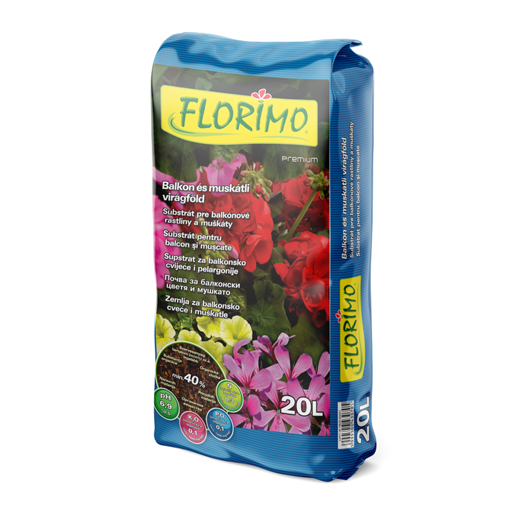 Florimo Balkon és muskátli virágföld