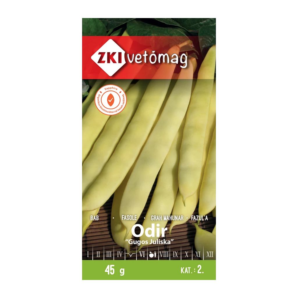ZKI Odir sárgahüvelyű bokorbab