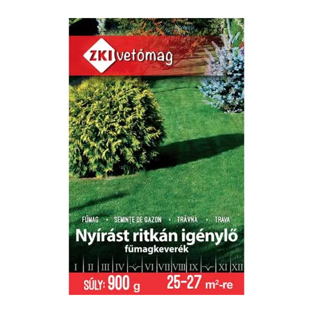 ZKI nyírást ritkán igénylő fűmagkeverék