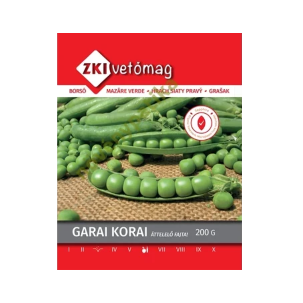 ZKI Garai korai zöldborsó