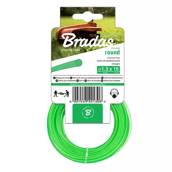 Fűnyíró damil trimmer kerek 1,3mm x15 m