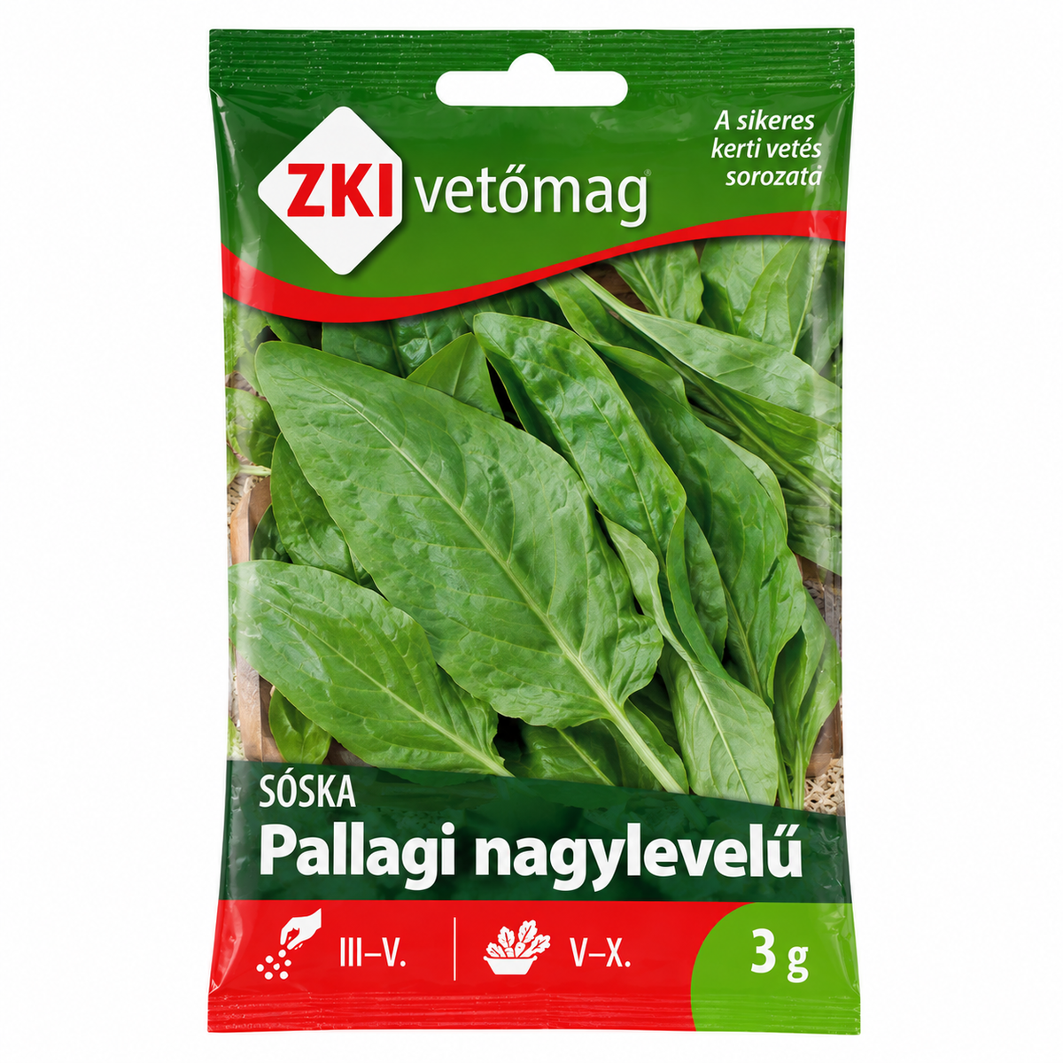 ZKI Pallagi nagylevelű sóska vetőmag