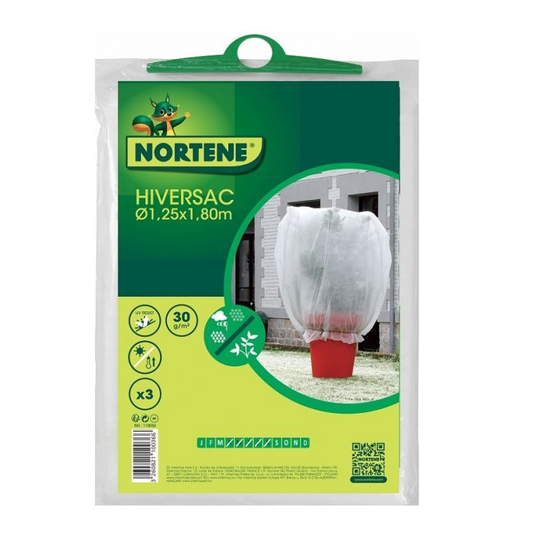 Nortene Wintertex fagyvédő fátyolfólia, átteleltető takaró – 1,25 × 1,8 m, 30 g/m², 3 db/csomag